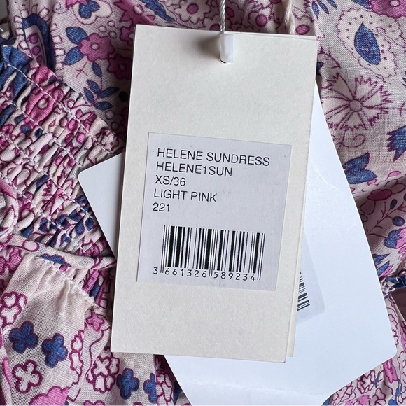 NWT Antik Batik Helene Cotton Long Sundress Light Pink Floral Print Size XS - Picture 11 of 15